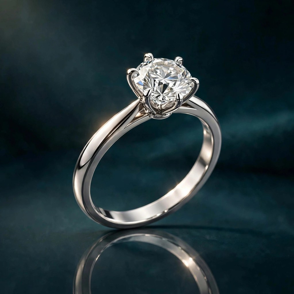 Brian Gavin Diamonds Natalie Solitaire — Solitaire style (Facet Wire render)
