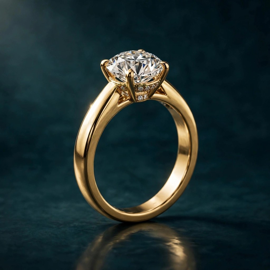 Friendly Diamonds Mystic Secret Halo — Hidden Halo style (Facet Wire render)