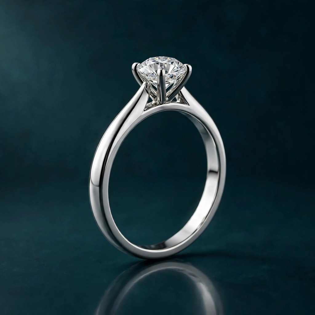 Whiteflash Promettre Solitaire — Solitaire style (Facet Wire render)