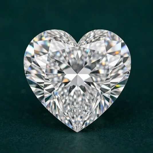 Heart lab-grown diamonds