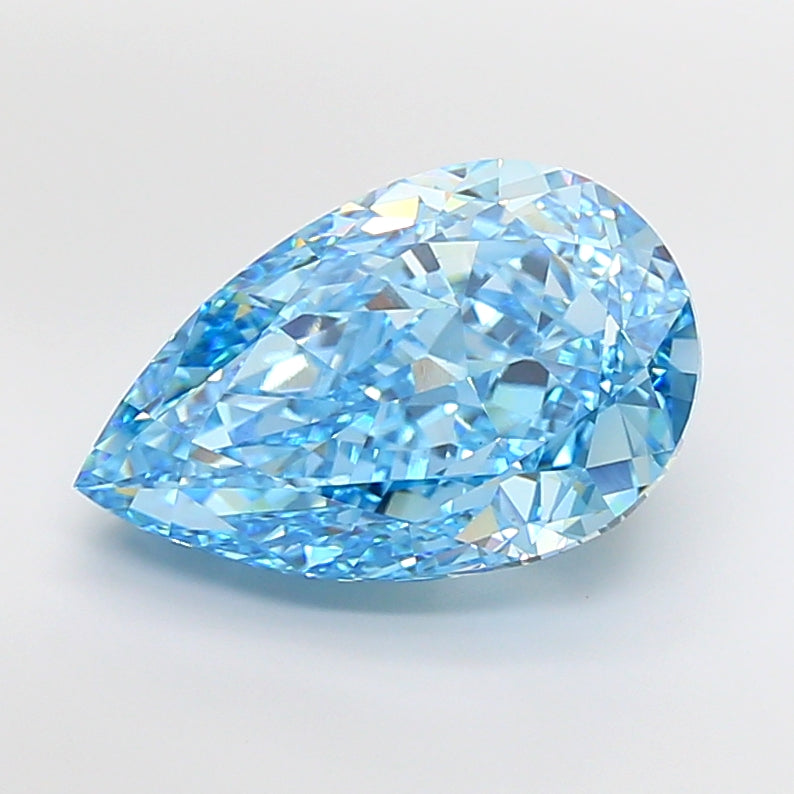13.19-carat lab-grown pear diamond at With Clarity